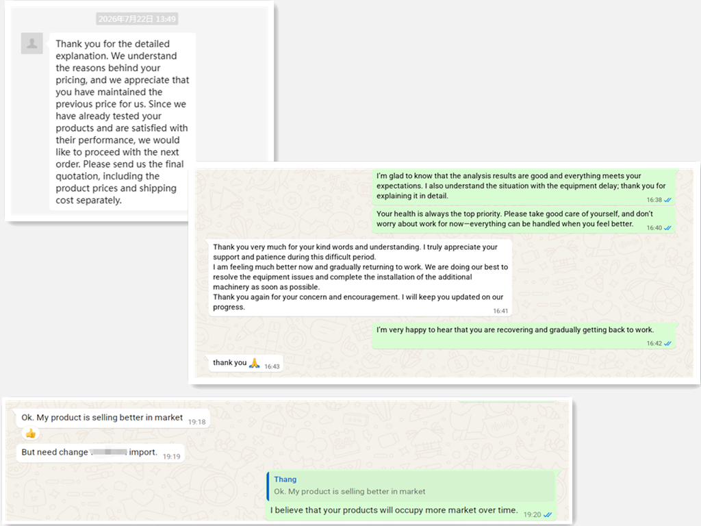 Customer Feedback adout TDT BIO